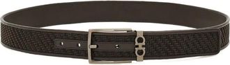 Ferragamo Cintura intrecciata - Marrone