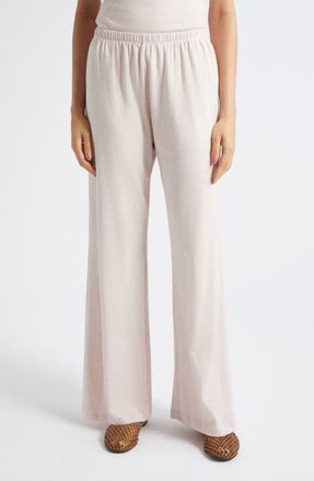 Leset Nando Cotton Lounge Pants in Petal Melange at Nordstrom, Size X-Small