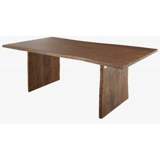Massivmoebel24 tavolo da pranzo in legno di Acacia 200x100x76 marrone laccato pure acacia 215