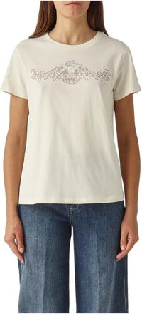 Twinset Mujer, Camisetas, Beige, Talla: M