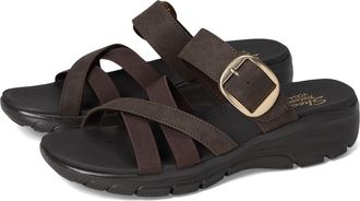 Skechers Womens Easy Going-Perfect Company Slide Sandals, chocolate, 5.5 UK