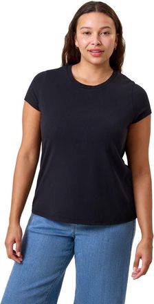 Kindred Bravely Slim Fit Modal Crewneck Nursing T-shirt in Black at Nordstrom, Size X-Large Short