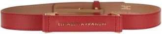Elisabetta Franchi Cintura in pelle - - Accessories - Donna - Rosso - S