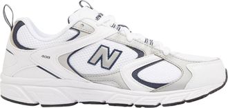 New Balance Dames 408 V1 leren sportschoenen (Wit, Marine)