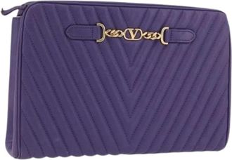 Valentino Pre-owned Clutches, female, Purple, Size: ONE SIZE Pre-owned Vintage Clutch Bag
