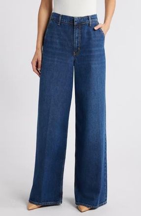 Frame Denim The High Waist Wide Leg Trouser Jeans in Blindspot at Nordstrom Rack, Size 30