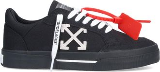 Off-white Black Arrow Logo Canvas Sneakers
