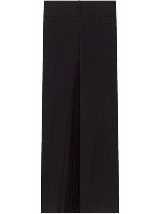 Courr&egrave;ges Belted Waist Trousers with Pleat Detailing