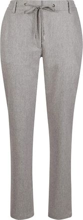 Eleventy Slim-fit broek - Dames - Slim Fit Broeken - Grijs - M - Katoen - Broeken