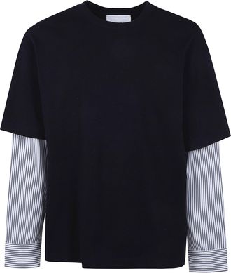 Jil Sander Crewneck Long Sleeves Classic T-Shirt