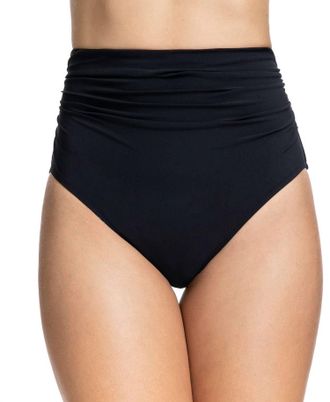 Gottex Tutti Frutti Ruched High Waist Swim Bottom In Black