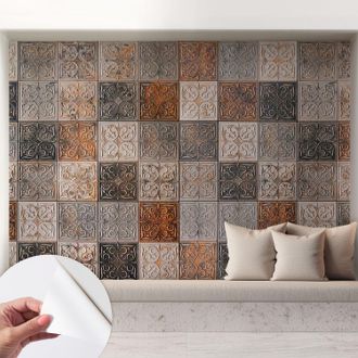 Tulup Fotomurale Adesivo Stickers - Per Camera Da Letto - Per Corridoio - Decorazione Casa Moderna Piastrelle Ornamentali 208x146 Cm