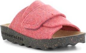 FLY London Clavi Wool Felt Slide Sandal in 005 Ruby Red Rewooly at Nordstrom Rack, Size 6-6.5Us / 37Eu