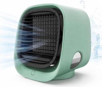 OEM Mini Enfriador De Aire Port&aacute;til Con Tres Velocidades De Ventilador Ajustables, Luz Nocturna Led Y Funci&oacute;n De Humidificaci&oacute;n. Ideal Para Dormitorios, O