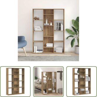 vidaXL Divisorio - Libreria/Divisorio Rovere Artigianale 100x24x140 cm Truciolato