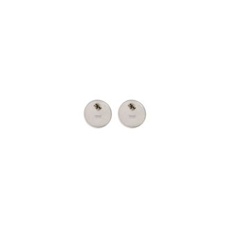 Versace Womens Gray Brass Earrings