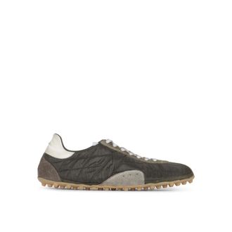 Maison Margiela Schoenen, Heren, Groen, 40 EU, Katoen, Sprinters Low Top