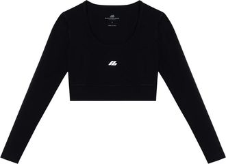 Balenciaga Stijlvolle hoge hals top - Dames - Longsleeves - Zwart - M - Tops