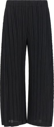 Pleats Please Issey Miyake Black Polyester Womens Pants