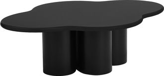 Vente-Unique Mesa de centro de MDF - Negro - YAVINA