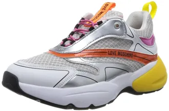 Love Moschino Womens JA15025G1GIQ6 W.Sneakers, Multicoloured, 6 UK