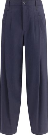 Giorgio Armani Lightweight Wool Cloth Single-dart Pants