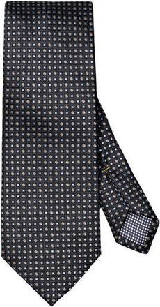 Eton Micro Geometric Silk Tie in Dark Green at Nordstrom Rack