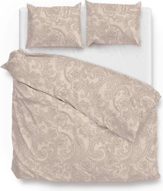 Swiss Sense Zo!Home Paisley di Lino Dekbedovertrek Sandy Beige