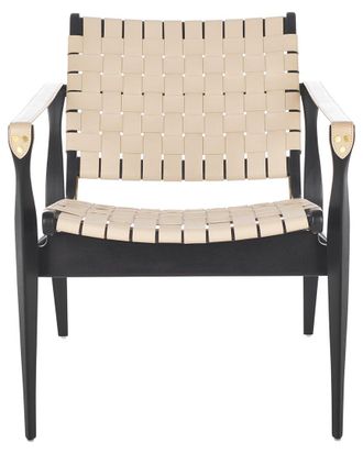 Safavieh Couture Dilan Leather Safari Chair