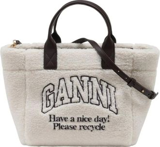 Ganni Mujer, Bolsos, Blanco, Talla: ONE Size