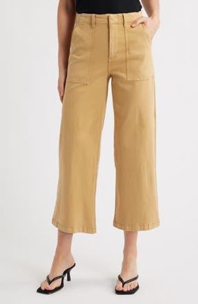 Pistola Denim Sophia Stretch Cotton Ankle Wide Leg Pants in Dijon at Nordstrom Rack, Size 29