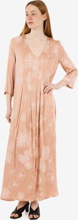 Alessia Santi Abito lungo polvere rosa