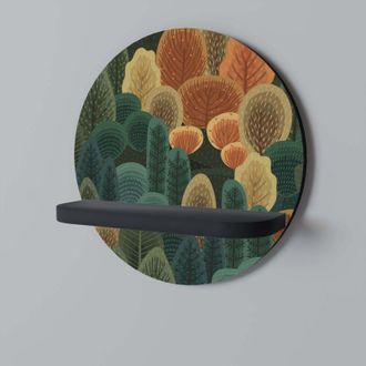 OEM Estante Redondo Caleidoscopio De Oto&ntilde;o Negro