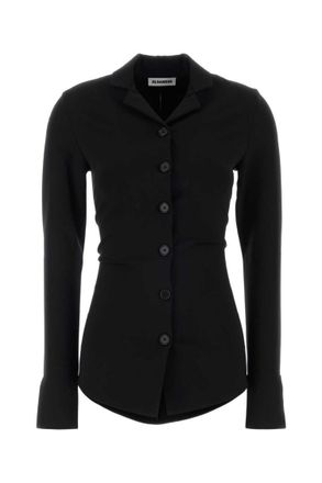 Jil Sander Black Slim Solid Shirt