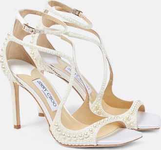 Jimmy Choo London Bridal Azia embellished leather sandals