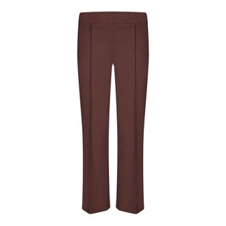 Blanca Vita Pioppo Tailored Trousers - female - Blanca Vita - Cropped Trousers - Brown - 2XS - Trousers