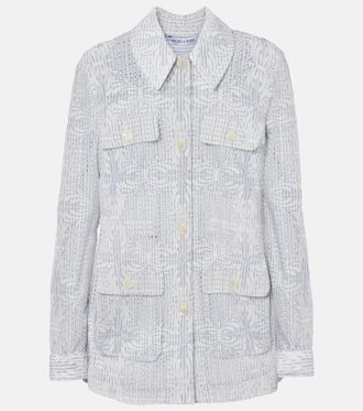 Veronica Beard Kiki eyelet jacket