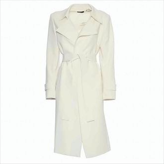 Theory Tailored White Coat With Wide Lapel
