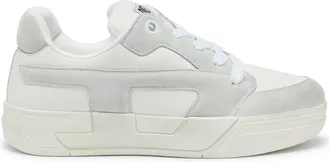 Diesel S-D-Ollie - Distressed sneakers in leather and suede - Sneakers - Man - White