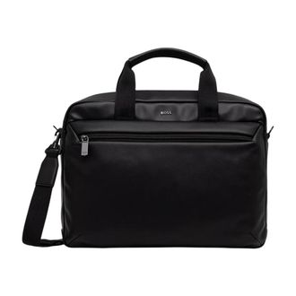 HUGO BOSS Jace Doc Case - Heren - Laptoptassen - Zwart - ONE Size - Polyester - Tassen