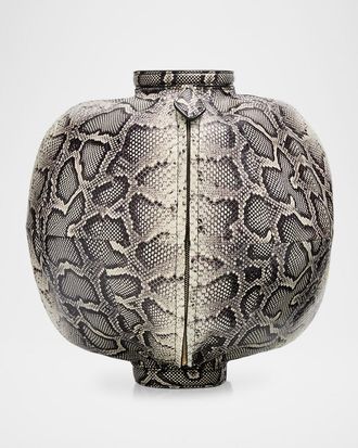Alaia Snakeskin Leather Sphere Bracelet Bag