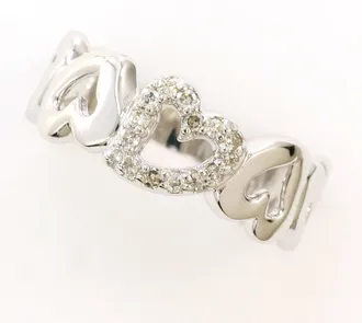 C&A White Gold White Gold (14K) Band Ring (Pre-Owned)