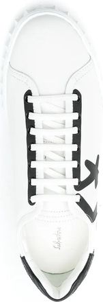 Ferragamo Ferragamo Sf Leather Lace Up Trainers