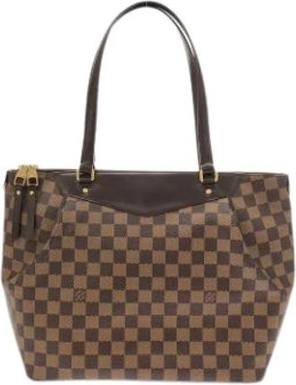Louis Vuitton Pre-owned Damier Tote Bag - Dames - Vintage Shopper - Bruin - ONE Size - Vintage