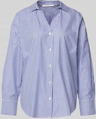 Lanius Lanius Hemdbluse mit Knopfleiste in Royal, Größe 36