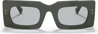 Valentino 4094 Sole Rectangular Acetate Sunglasses