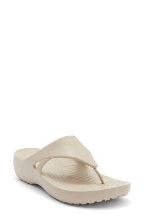 Crocs Kadee Wedge Flip Flop in Cobblestone at Nordstrom Rack, Size 10