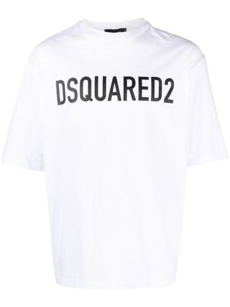 Dsquared2 Logo Baumwoll -T -Shirt