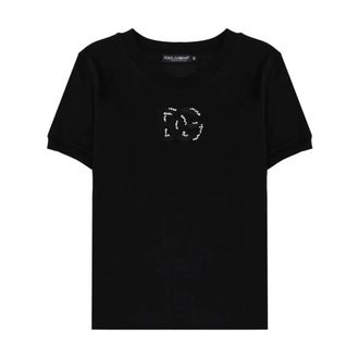 Dolce & Gabbana T-Shirts, female, Black, Size: XL T-shirt