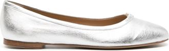 Chloé Low-Top Sneaker - Marcie Metallic Leather Ballerina Flats - für Damen